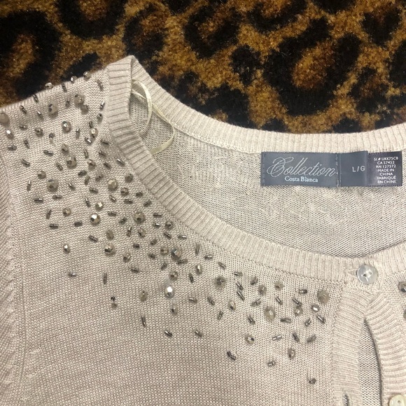 Costa Blanca Sequined Cardigan - Picture 2 of 6